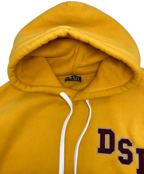 DIESEL（ディーゼル）DIESEL (ディーゼル) ロゴ刺繍パーカー/S-UMMER-B15/0GCAB イエロー サイズ:Lの古着・服飾アイテム