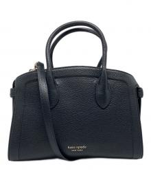Kate Spade（ケイトスペード）の古着「ノットラージサッチェルショルダーバッグ」｜ブラック