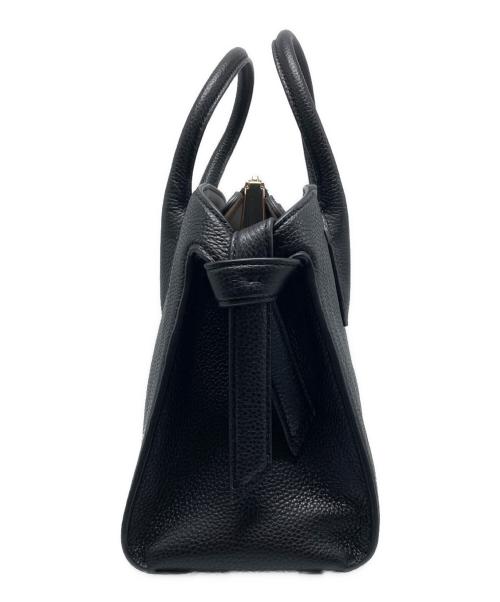 Kate Spade（ケイトスペード）Kate Spade (ケイトスペード) ノットラージサッチェルショルダーバッグ ブラックの古着・服飾アイテム