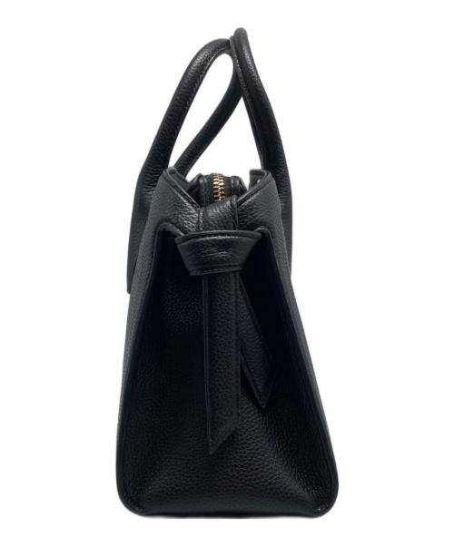 Kate Spade（ケイトスペード）Kate Spade (ケイトスペード) ノットラージサッチェルショルダーバッグ ブラックの古着・服飾アイテム