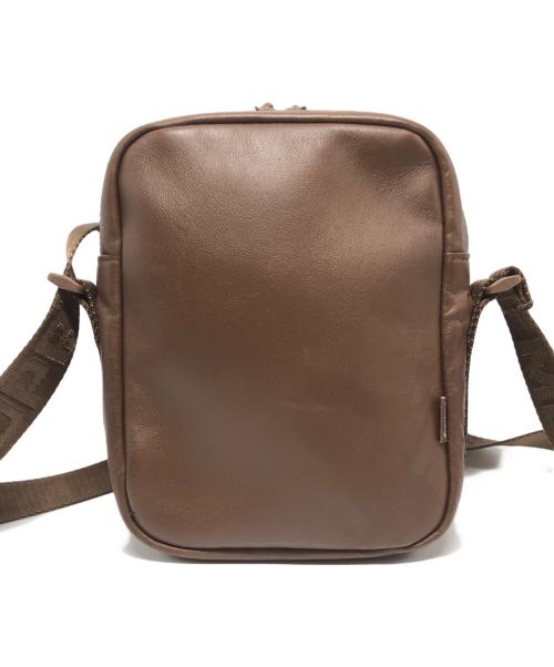 SUPREME（シュプリーム）Supreme (シュプリーム) Leather Shoulder Bag ブラウンの古着・服飾アイテム