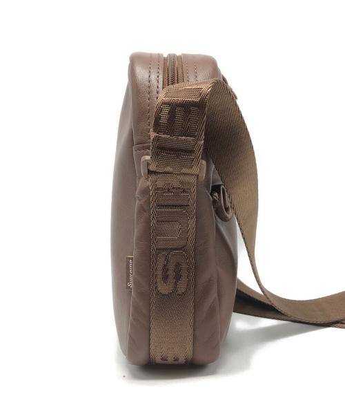 SUPREME（シュプリーム）Supreme (シュプリーム) Leather Shoulder Bag ブラウンの古着・服飾アイテム