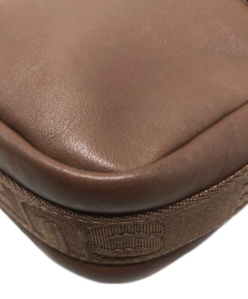 SUPREME（シュプリーム）Supreme (シュプリーム) Leather Shoulder Bag ブラウンの古着・服飾アイテム