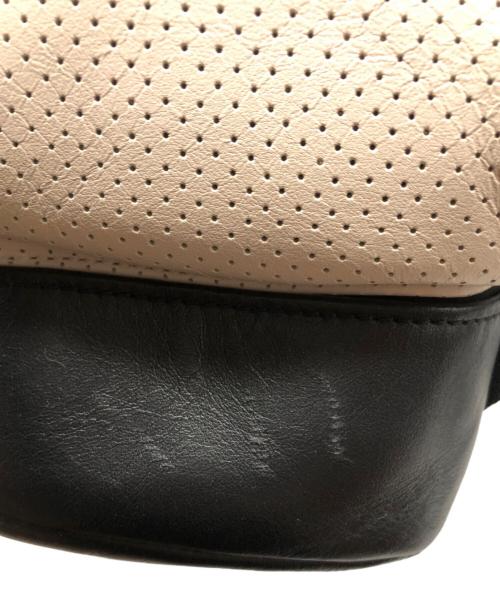 COACH（コーチ）COACH (コーチ) パーフォレイテッド バックパック / F57477 ブラック×ベージュの古着・服飾アイテム