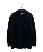 HERMESエルメス）の古着「カシミヤジップアップニット」｜ブラック