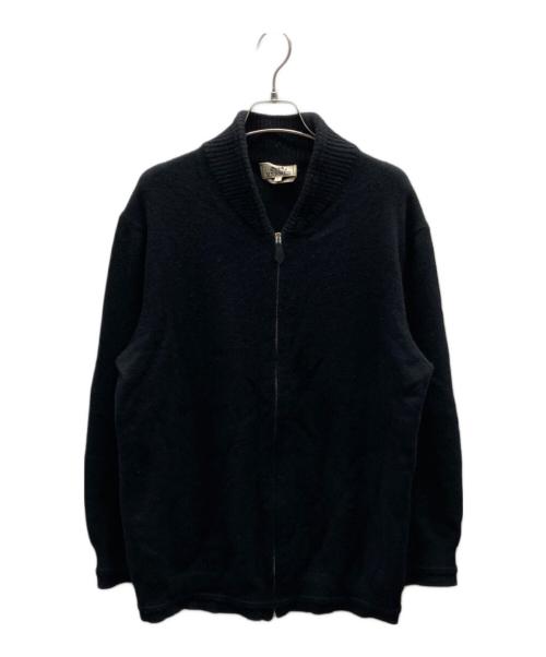 HERMES（エルメス）HERMES (エルメス) カシミヤジップアップニット ブラック サイズ:Lの古着・服飾アイテム