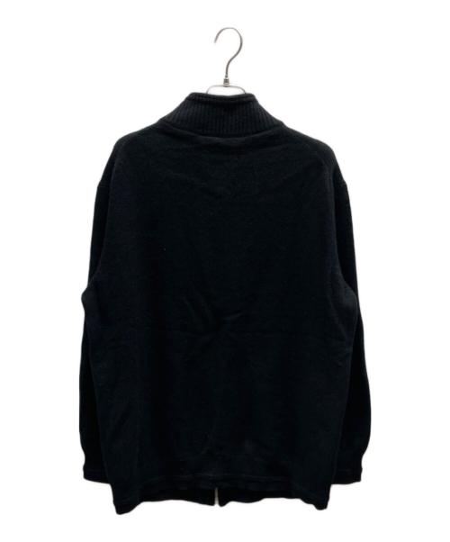 HERMES（エルメス）HERMES (エルメス) カシミヤジップアップニット ブラック サイズ:Lの古着・服飾アイテム