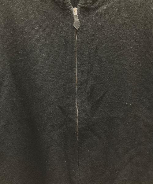 HERMES（エルメス）HERMES (エルメス) カシミヤジップアップニット ブラック サイズ:Lの古着・服飾アイテム