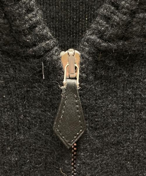 HERMES（エルメス）HERMES (エルメス) カシミヤジップアップニット ブラック サイズ:Lの古着・服飾アイテム
