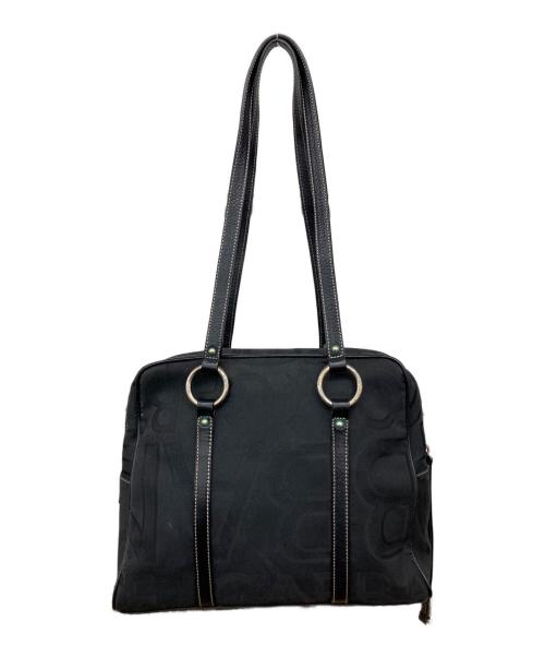 DOLCE & GABBANA（ドルチェ＆ガッバーナ）DOLCE & GABBANA (ドルチェ＆ガッバーナ) キャンバスハンドバッグ ブラック サイズ:₋の古着・服飾アイテム