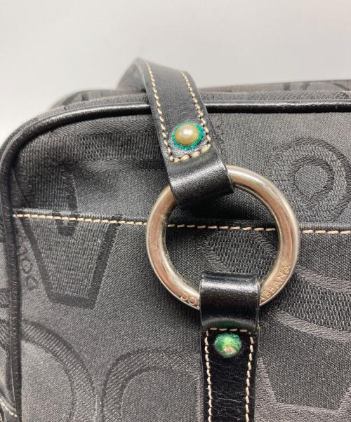DOLCE & GABBANA（ドルチェ＆ガッバーナ）DOLCE & GABBANA (ドルチェ＆ガッバーナ) キャンバスハンドバッグ ブラック サイズ:₋の古着・服飾アイテム