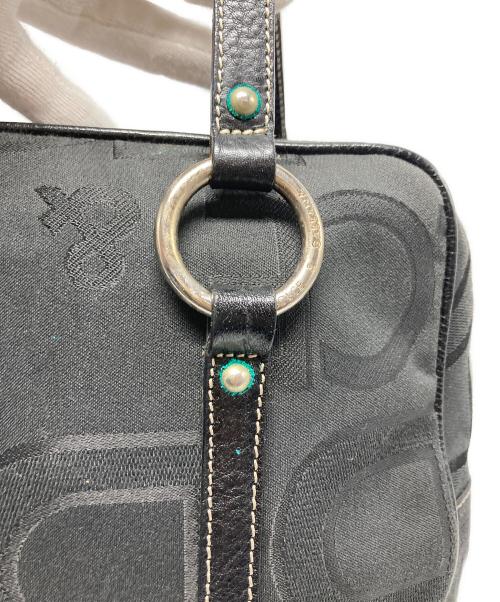 DOLCE & GABBANA（ドルチェ＆ガッバーナ）DOLCE & GABBANA (ドルチェ＆ガッバーナ) キャンバスハンドバッグ ブラック サイズ:₋の古着・服飾アイテム