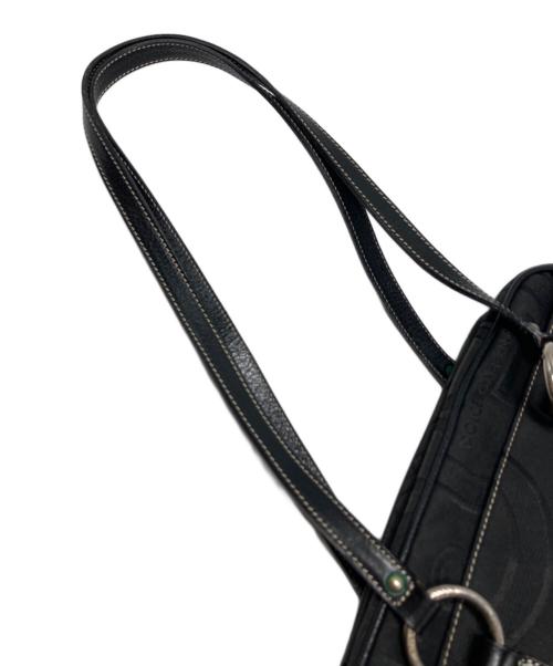 DOLCE & GABBANA（ドルチェ＆ガッバーナ）DOLCE & GABBANA (ドルチェ＆ガッバーナ) キャンバスハンドバッグ ブラック サイズ:₋の古着・服飾アイテム