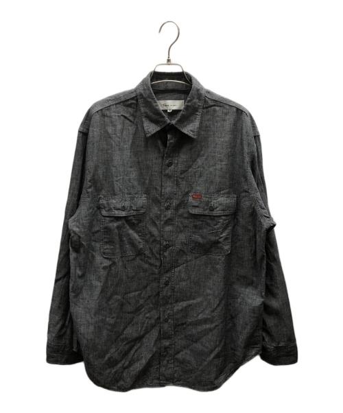 Time is on（タイムイズオン）Time is on (タイムイズオン) CLASSIC SELVEDGE CHAMBRAY SHIRT / T201-S840 グレー サイズ:1の古着・服飾アイテム