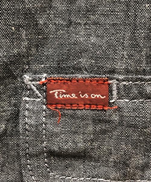 Time is on（タイムイズオン）Time is on (タイムイズオン) CLASSIC SELVEDGE CHAMBRAY SHIRT / T201-S840 グレー サイズ:1の古着・服飾アイテム