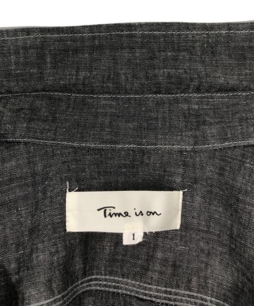 Time is on（タイムイズオン）Time is on (タイムイズオン) CLASSIC SELVEDGE CHAMBRAY SHIRT / T201-S840 グレー サイズ:1の古着・服飾アイテム