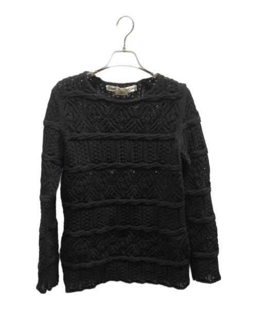 COMME des GARCONS（コムデギャルソン）COMME des GARCONS  (コムデギャルソン) メッシュニット / GK-N001 ブラック サイズ:Sの古着・服飾アイテム