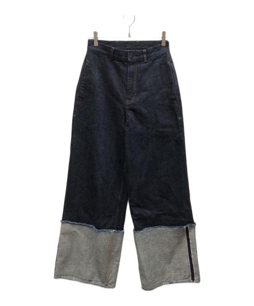 LIVINGTONE（リヴィントーン）LIVINGTONE (リヴィントーン) DOLK - Turn up long / LT-DOLK-05 インディゴ サイズ:38の古着・服飾アイテム
