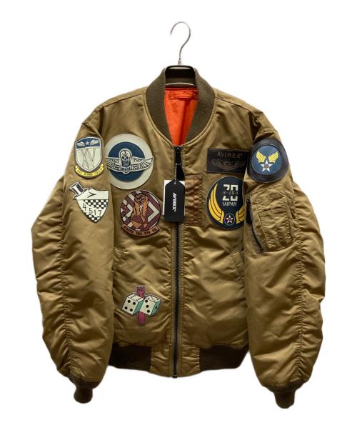 AVIREX（アヴィレックス）AVIREX (アヴィレックス) MA-1ジャケット ブラウン サイズ:Lの古着・服飾アイテム