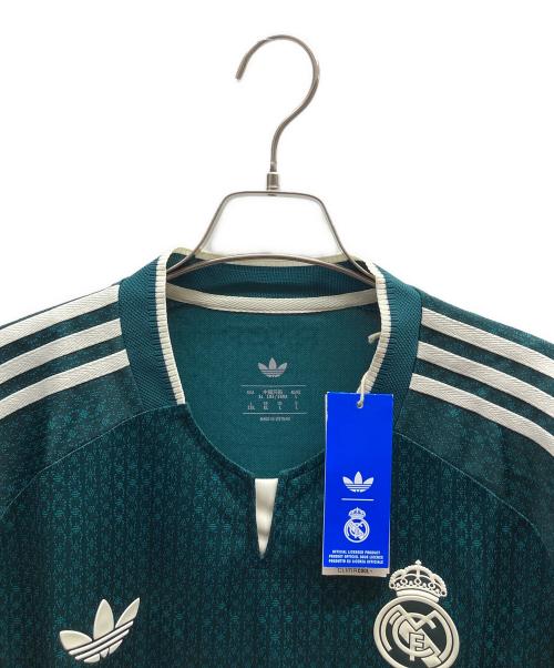 adidas（アディダス）adidas (アディダス) レアル・マドリード 26/27 アウェイ オーセンティック 長袖ユニフォーム / KC3980 グリーン サイズ:J 2XL 未使用品の古着・服飾アイテム