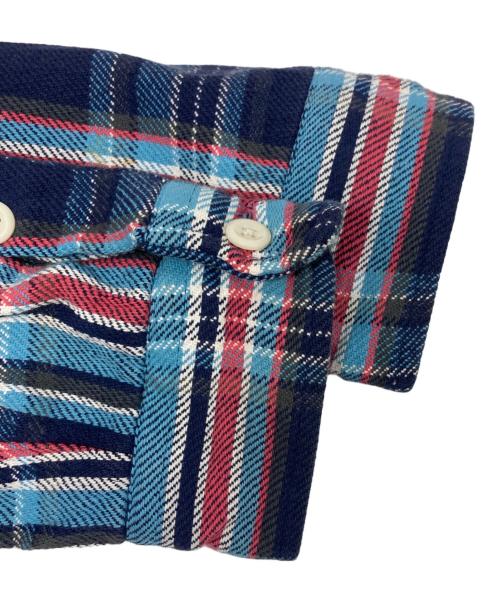 POLO RALPH LAUREN（ポロ・ラルフローレン）POLO RALPH LAUREN (ポロ・ラルフローレン) フード付ネルシャツ ネイビー サイズ:Mの古着・服飾アイテム