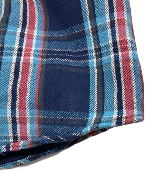 POLO RALPH LAUREN（ポロ・ラルフローレン）POLO RALPH LAUREN (ポロ・ラルフローレン) フード付ネルシャツ ネイビー サイズ:Mの古着・服飾アイテム