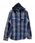 POLO RALPH LAUREN（ポロ・ラルフローレン）の古着「フード付ネルシャツ」｜ネイビー
