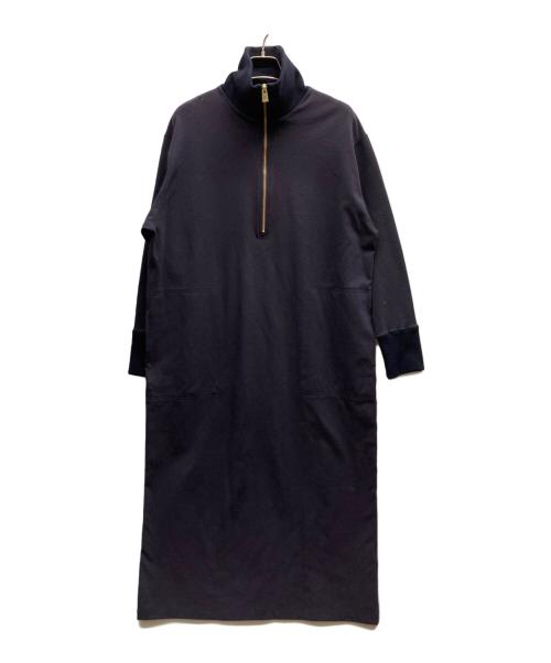 Curensology（カレンソロジー）Curensology (カレンソロジー) ミラノリブジップワンピース/CL509051ER-01 ネイビー サイズ:FREEの古着・服飾アイテム