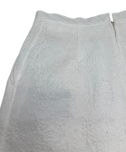 Curensology（カレンソロジー）Curensology (カレンソロジー) ジャガードタイトスカート/CL605055ER ホワイト サイズ:FREEの古着・服飾アイテム