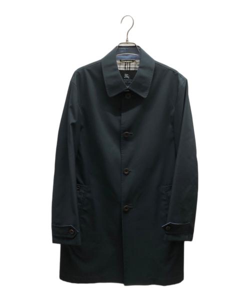 BURBERRY BLACK LABEL（バーバリーブラックレーベル）BURBERRY BLACK LABEL (バーバリーブラックレーベル) ステンカラーコート / BMA53-404-28 ブルー サイズ:Mの古着・服飾アイテム