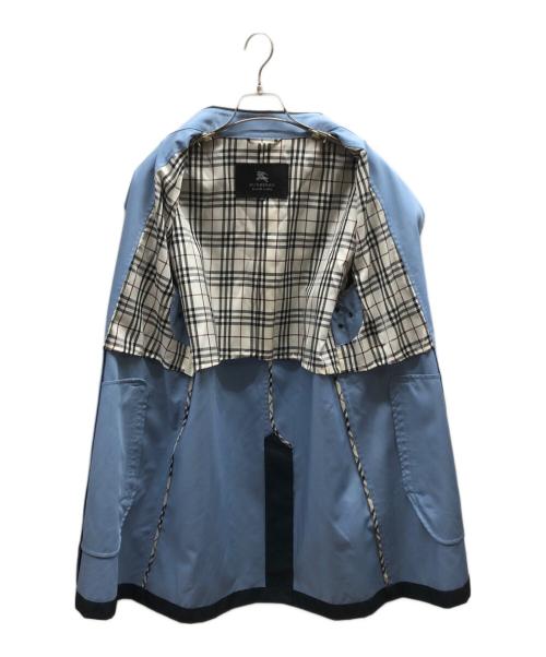 BURBERRY BLACK LABEL（バーバリーブラックレーベル）BURBERRY BLACK LABEL (バーバリーブラックレーベル) ステンカラーコート / BMA53-404-28 ブルー サイズ:Mの古着・服飾アイテム