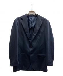 BEAMS HEART（ビームスハート）の古着「ウールミックス ストレッチ 2ボタン ジャケット」｜ネイビー