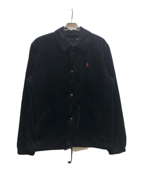 POLO RALPH LAUREN（ポロ・ラルフローレン）POLO RALPH LAUREN (ポロ・ラルフローレン) コーデュロイコーチジャケット ブラック サイズ:Mの古着・服飾アイテム