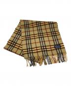 Burberry'sバーバリーズ）の古着「カシミヤノバチェックマフラー」｜ブラウン