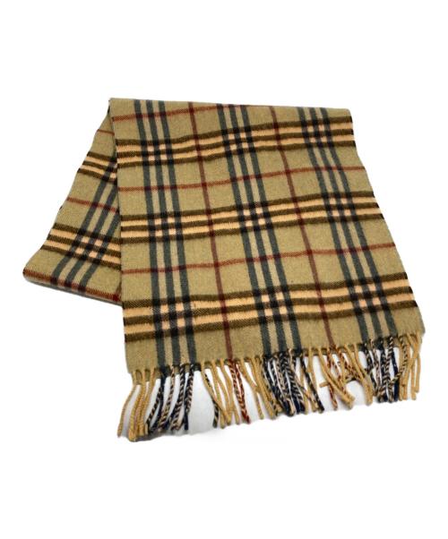 Burberry's（バーバリーズ）Burberry's (バーバリーズ) カシミヤノバチェックマフラー ブラウン サイズ:₋の古着・服飾アイテム