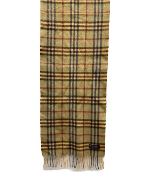 Burberry's（バーバリーズ）Burberry's (バーバリーズ) カシミヤノバチェックマフラー ブラウン サイズ:₋の古着・服飾アイテム
