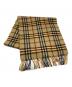 Burberry's (バーバリーズ) カシミヤノバチェックマフラー ブラウン サイズ:₋：7000円