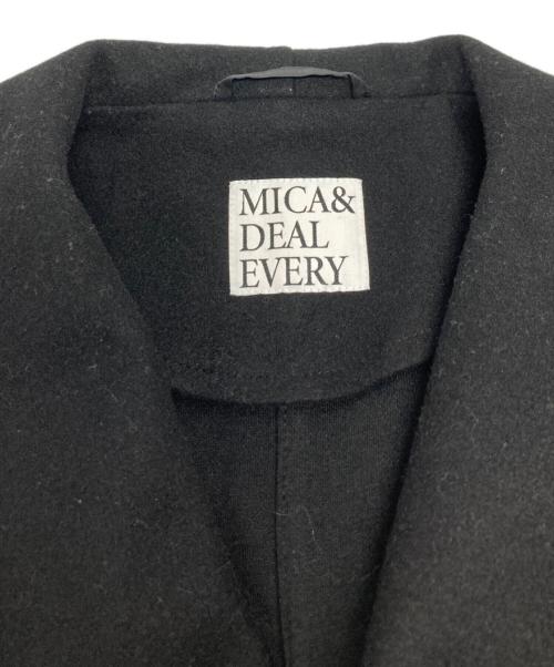 MICA&DEAL EVERY（マイカアンドディール）MICA&DEAL EVERY (マイカアンドディール) ショールカラーコート/0125407327 ブラック サイズ:FREEの古着・服飾アイテム