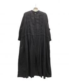 Khadi and Co（カディアンドコー）の古着「TEA TREE PLUS シャツワンピース/27164116007」｜インディゴ