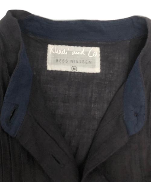 Khadi and Co（カディアンドコー）Khadi and Co (カディアンドコー) TEA TREE PLUS シャツワンピース/27164116007 インディゴ サイズ:Mの古着・服飾アイテム