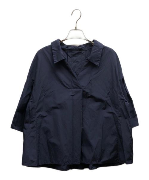 ADORE（アドーア）ADORE (アドーア) コットン パウダータッチ タフタ シャツ / 531-3110308 ネイビー サイズ:38の古着・服飾アイテム