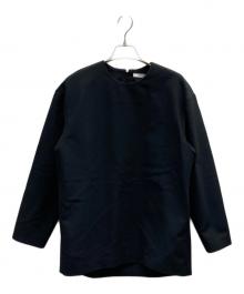 BEIGE（ベイジ）の古着「【洗える】WINDSOR / クルーネックブラウス / BLCWCA0260」｜ブラック