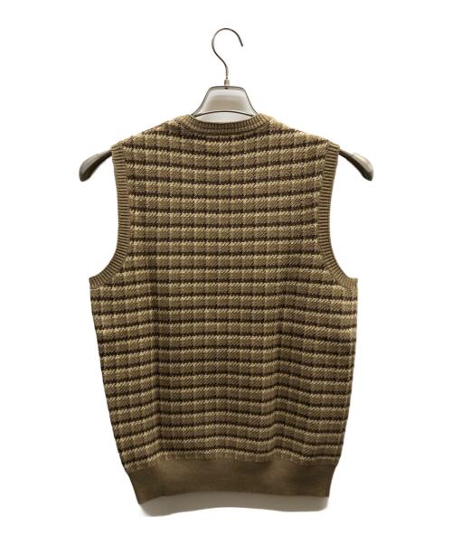 POLO RALPH LAUREN（ポロ・ラルフローレン）POLO RALPH LAUREN (ポロ・ラルフローレン) Check cotton cashmere sweater vest ベージュ サイズ:XS/TPの古着・服飾アイテム