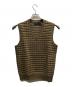 POLO RALPH LAUREN（ポロ・ラルフローレン）の古着「Check cotton cashmere sweater vest」｜ベージュ