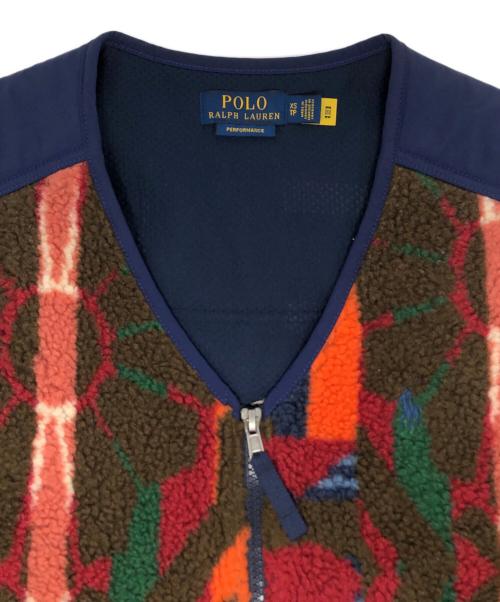 POLO RALPH LAUREN（ポロ・ラルフローレン）POLO RALPH LAUREN (ポロ・ラルフローレン) ネイティブ調ベスト ブルー サイズ:XS/TPの古着・服飾アイテム