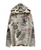 POLO RALPH LAURENポロ・ラルフローレン）の古着「染み込みプリントパーカー」｜グレー