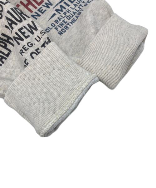 POLO RALPH LAUREN（ポロ・ラルフローレン）POLO RALPH LAUREN (ポロ・ラルフローレン) 染み込みプリントパーカー グレー サイズ:Sの古着・服飾アイテム