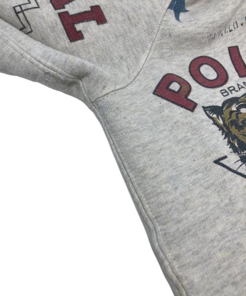 POLO RALPH LAUREN（ポロ・ラルフローレン）POLO RALPH LAUREN (ポロ・ラルフローレン) 染み込みプリントパーカー グレー サイズ:Sの古着・服飾アイテム