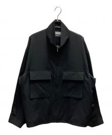 Graphpaper（グラフペーパー）の古着「Light Doeskin Stand Collar Jacket / GM243-30062」｜ブラック