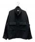 Graphpaper（グラフペーパー）の古着「Light Doeskin Stand Collar Jacket / GM243-30062」｜ブラック